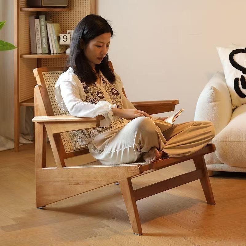 Outdoor Furniture Japanese Style - Leisure Rattan Kangaroo Chair Single Recliner