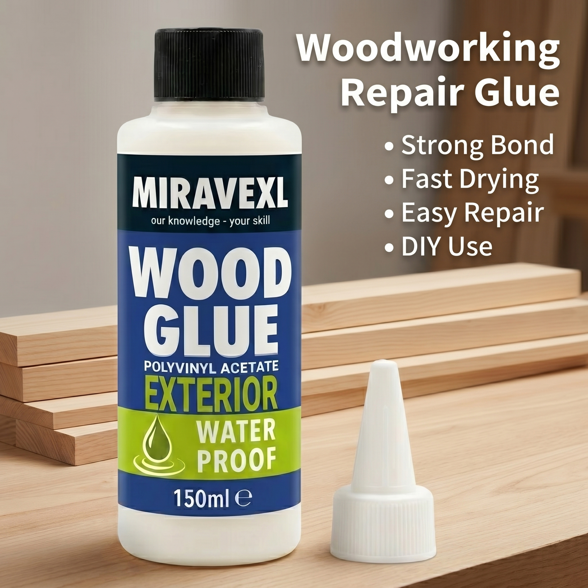 Outdoor Furniture Diy - Premium Waterproof Wood Glue Fast Dry