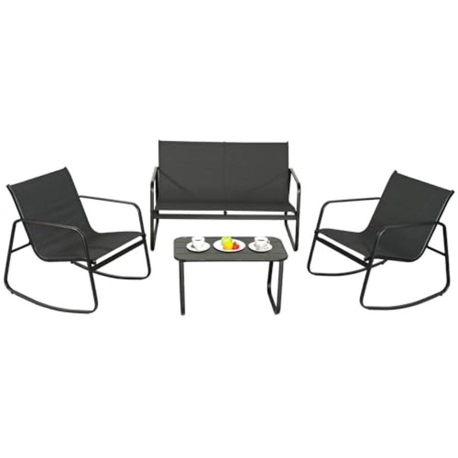 Outdoor Furniture In - GEONKAI 4 Piece Patio Furniture Set