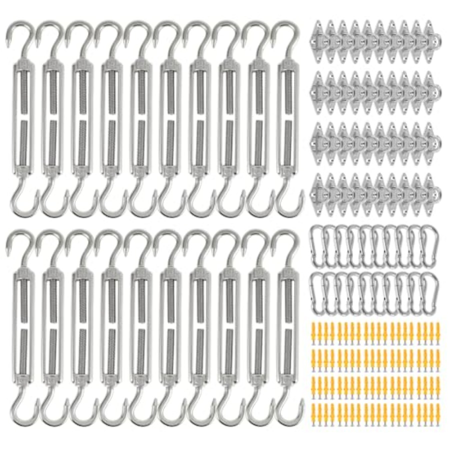 Sun Sail Shade - 400Pcs Sun Shade Hardware Kit 6