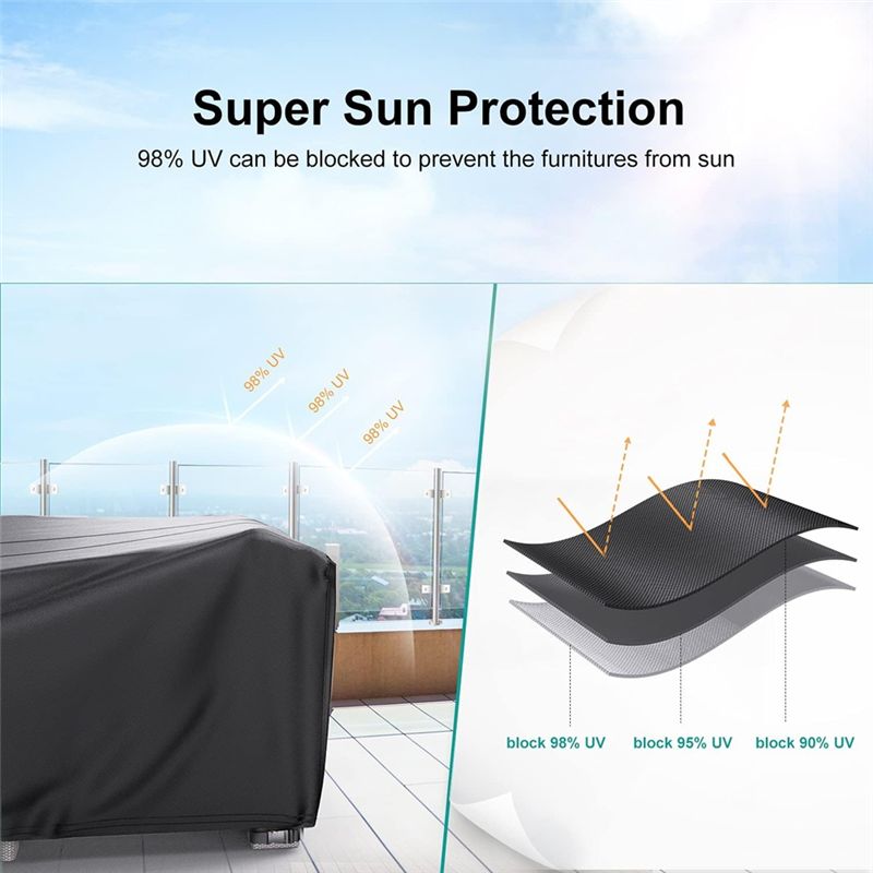 PZHI-Patio Furniture Set Cover - Outdoor Furniture Covers Xxl avis et prix