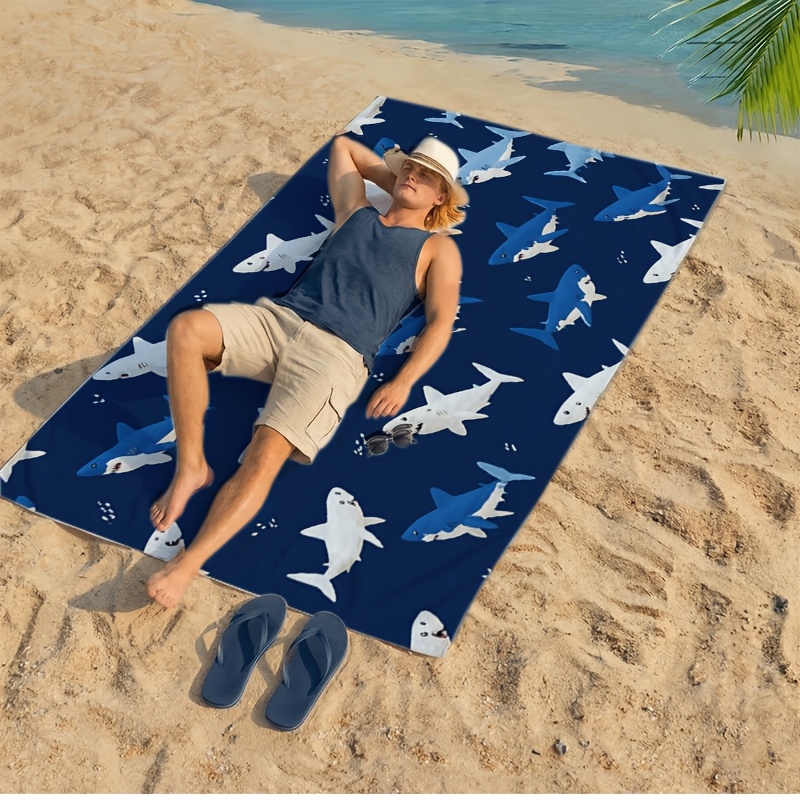 Waterproof Shark Print Beach P - Outdoor Furniture Quick Dry avis et prix