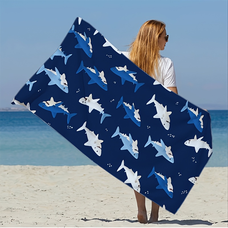 Waterproof Shark Print Beach P - Outdoor Furniture Quick Dry avis et prix