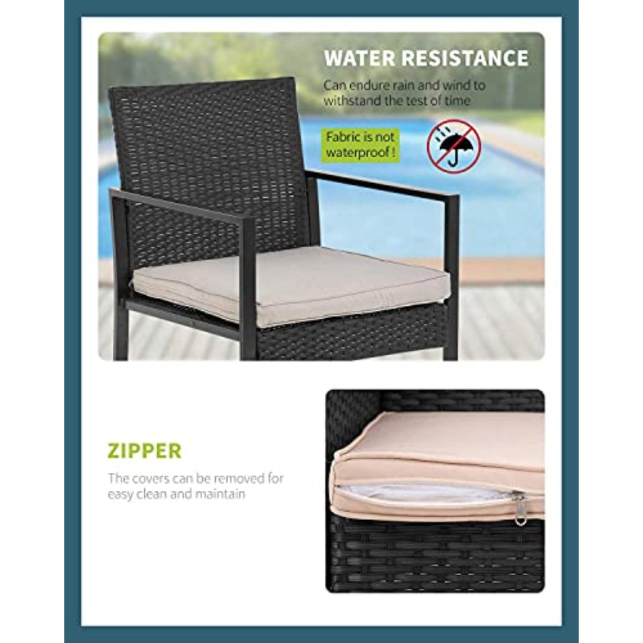 FDW 3 Pieces Outdoor Patio Fur - Outdoor Furniture In avis et prix
