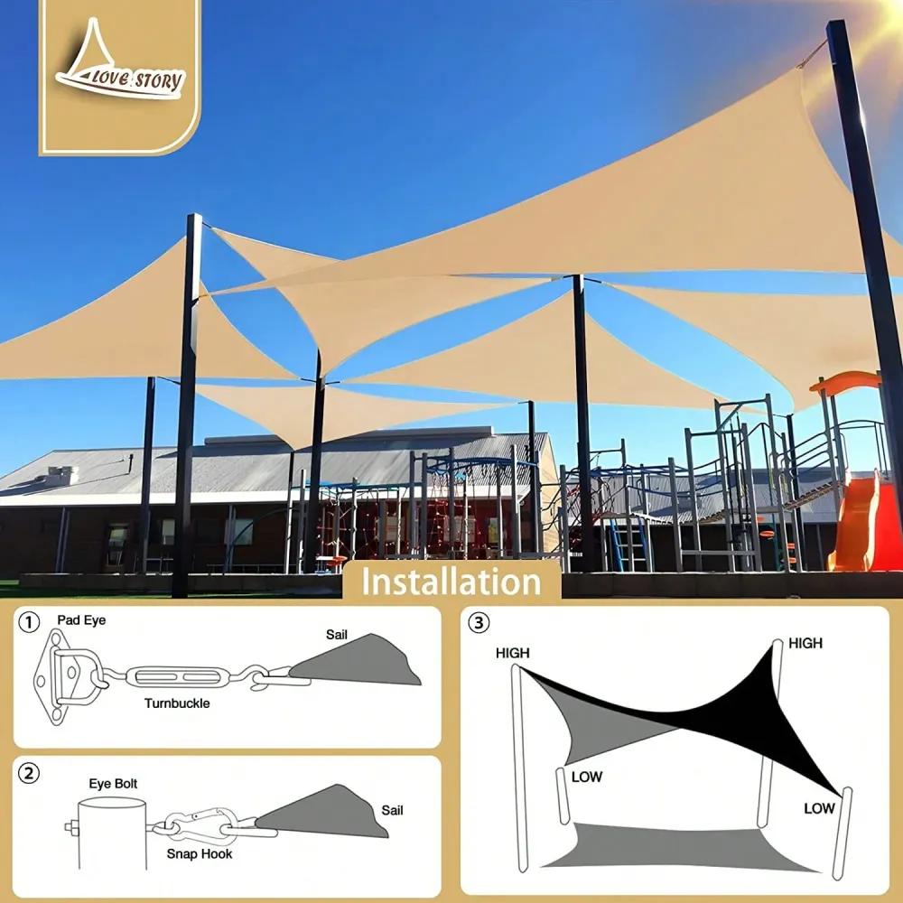 STORY Multicolor Sun Shade Net - Sun Sail Shade avis et prix