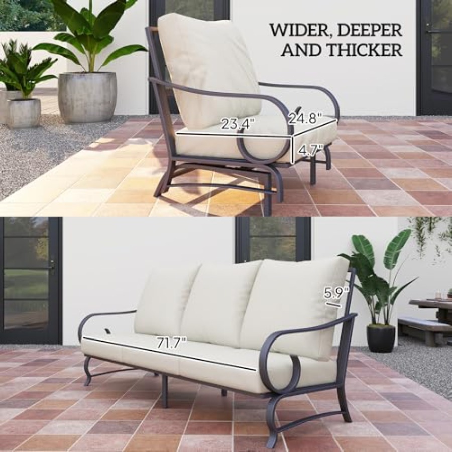 5 Piece Patio Furniture Set wi - Outdoor Furniture Diy avis et prix