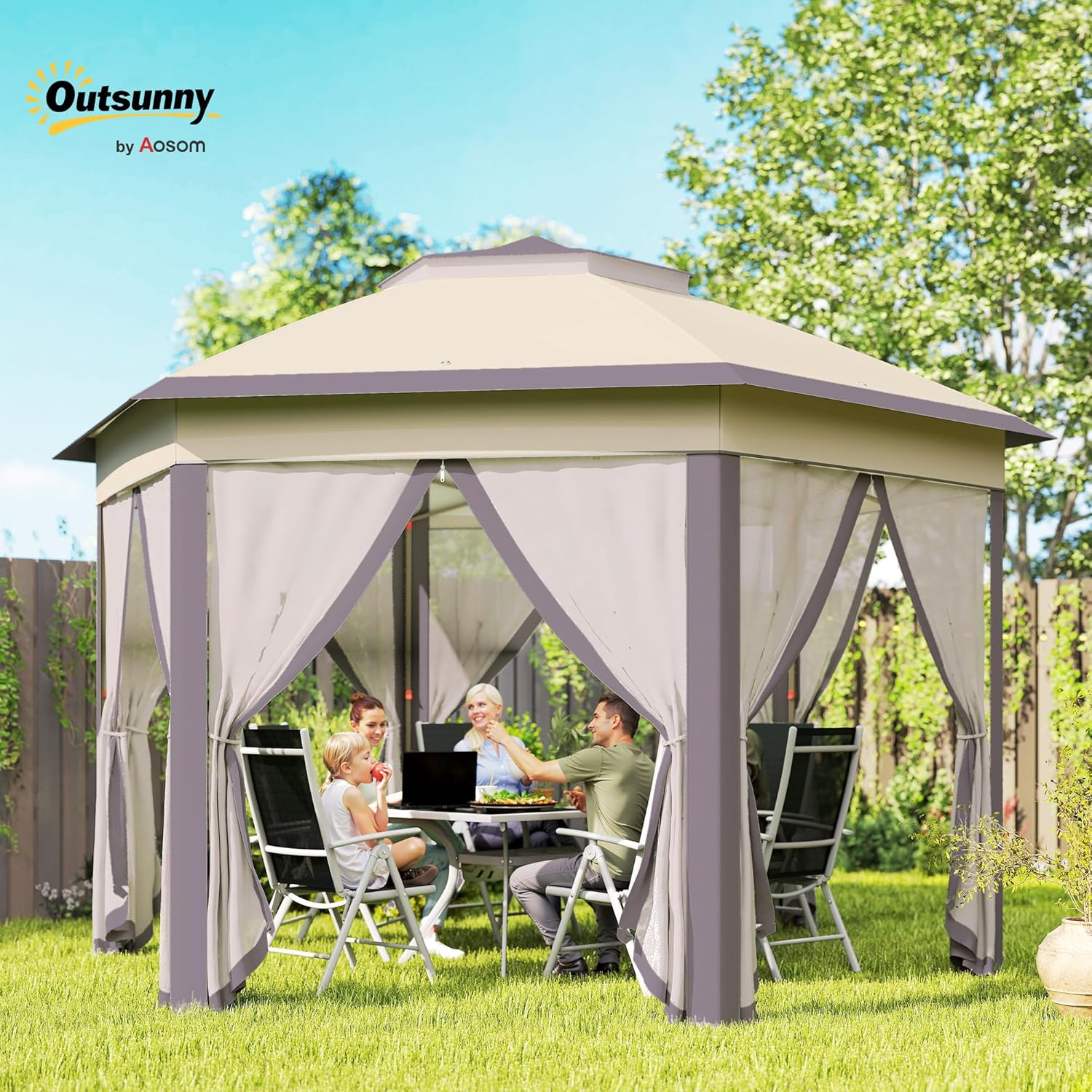 13' x 13' Pop Up Gazebo, Hexag - Gazebo Pop Up avis et prix