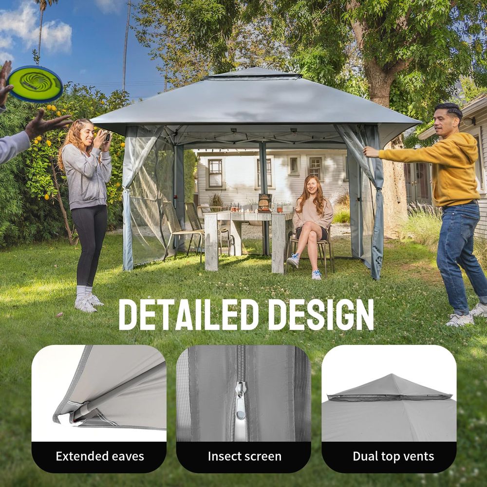 13x13 Pop Up Gazebo, Canopy Te - Gazebo Pop Up avis et prix