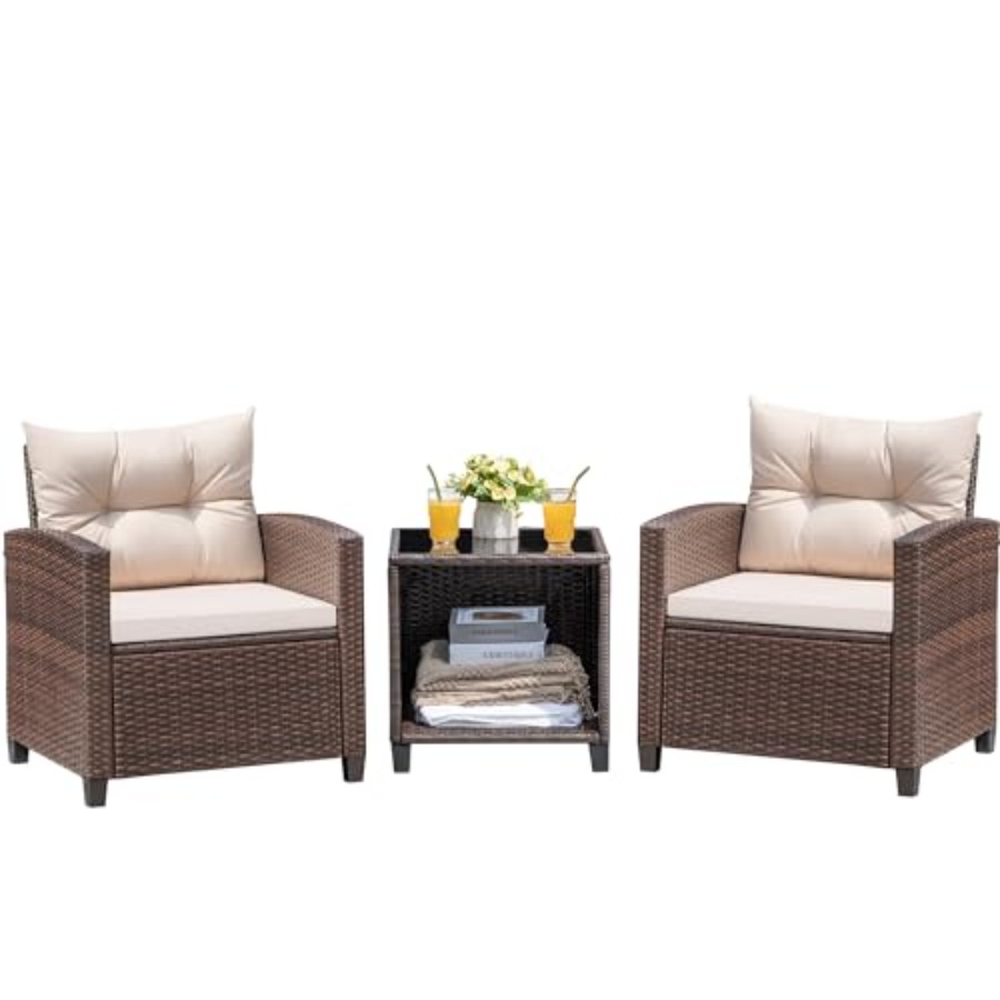 Devoko 3 Pieces Patio Furnitur - Outdoor Furniture In avis et prix