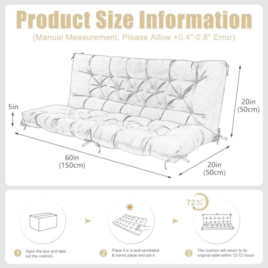 Patio Swing Cushions for Outdo - Outdoor Furniture Quick Dry avis et prix