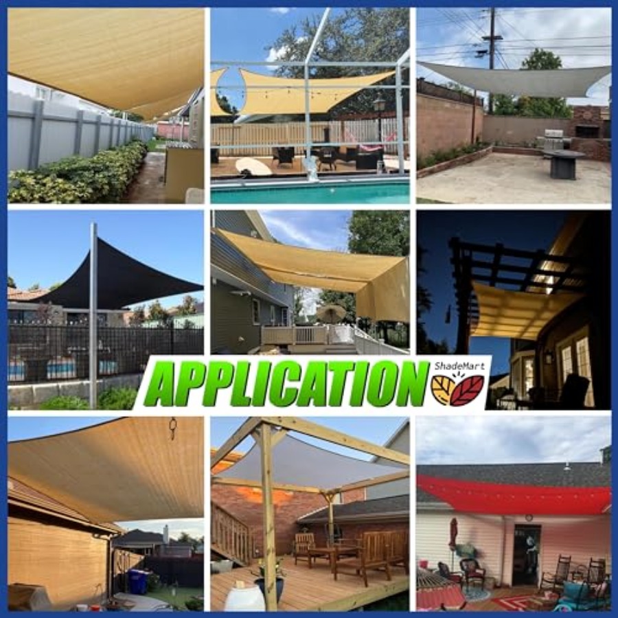 14' x 20' Sun Shade Sail UPF50 - Sun Sail Shade avis et prix