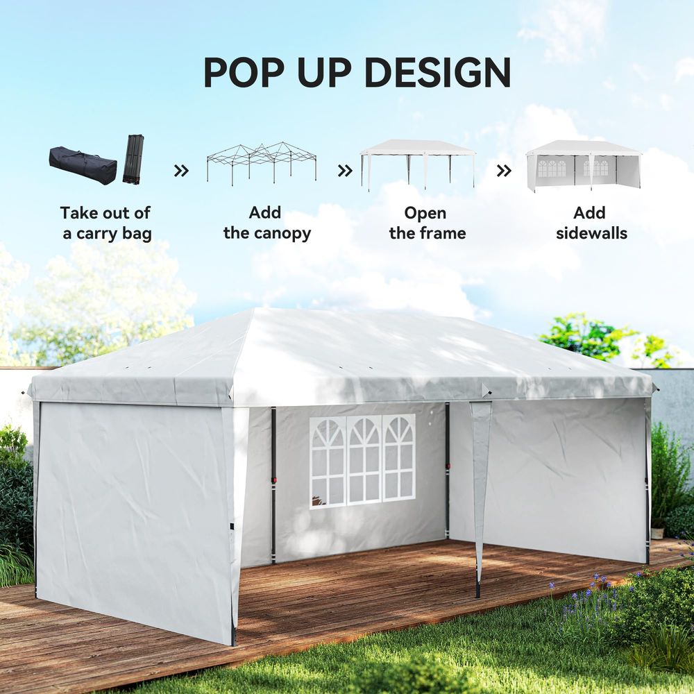 10 x 20 Pop Up Canopy Tent wit - Gazebo Pop Up avis et prix