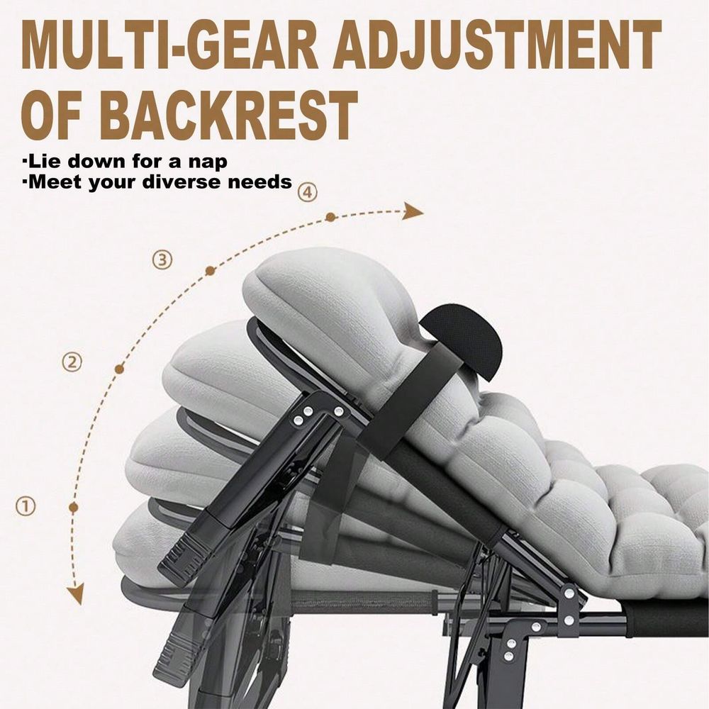 Cot, 4 Positions Adjustable Re - Outdoor Furniture Cheap avis et prix