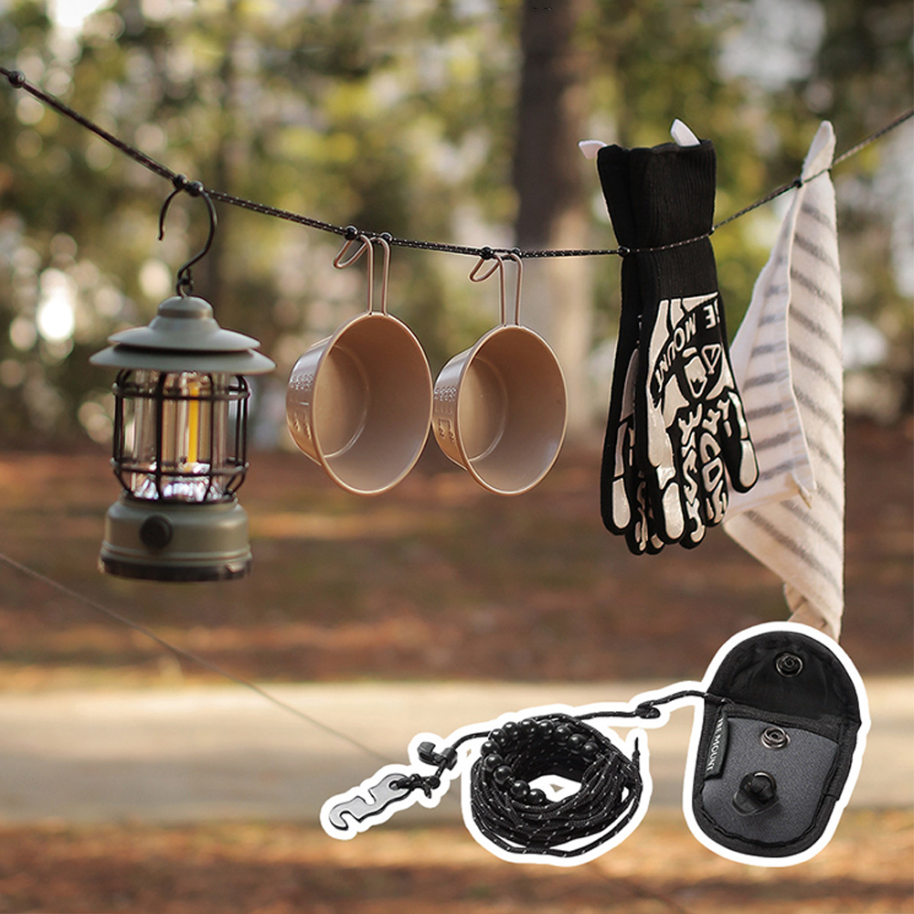 Adjustable Beaded Clothesline, - Outdoor Furniture Rope avis et prix