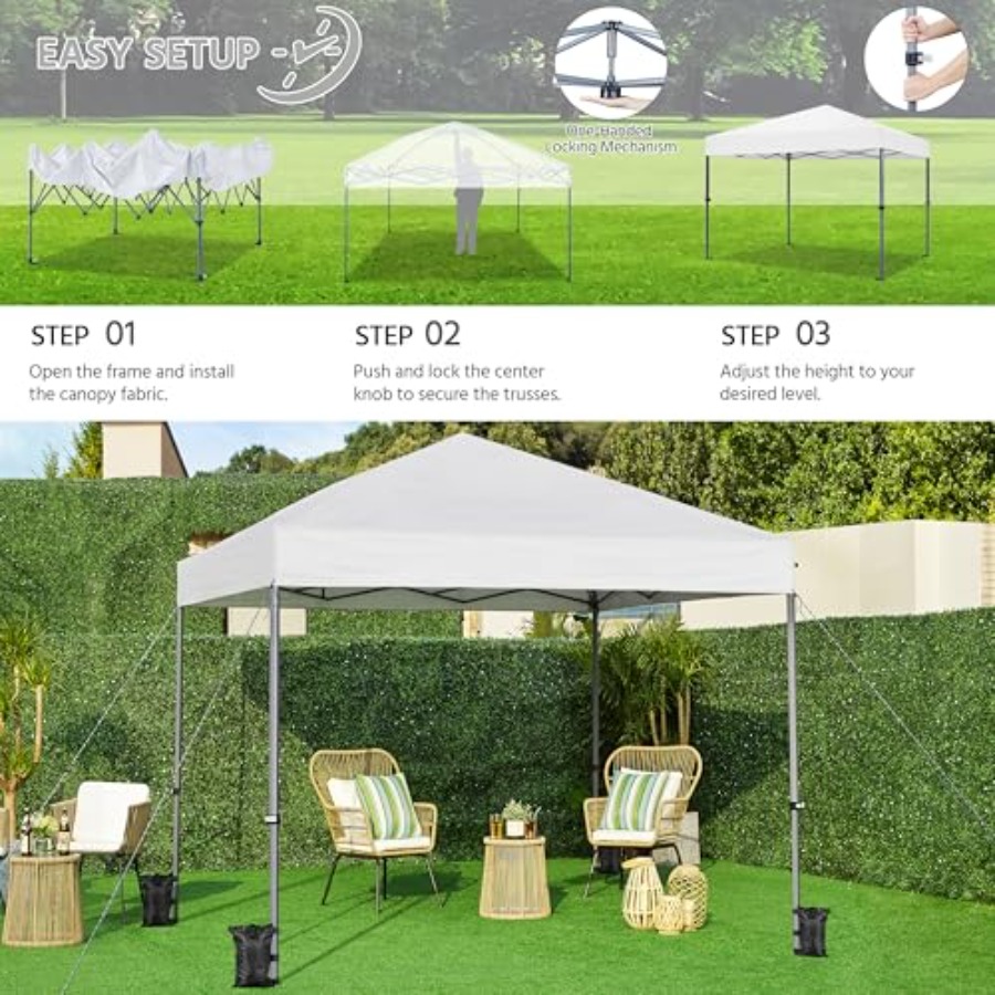 Pop Up Canopy Easy Set-up Tent - Gazebo Pop Up avis et prix
