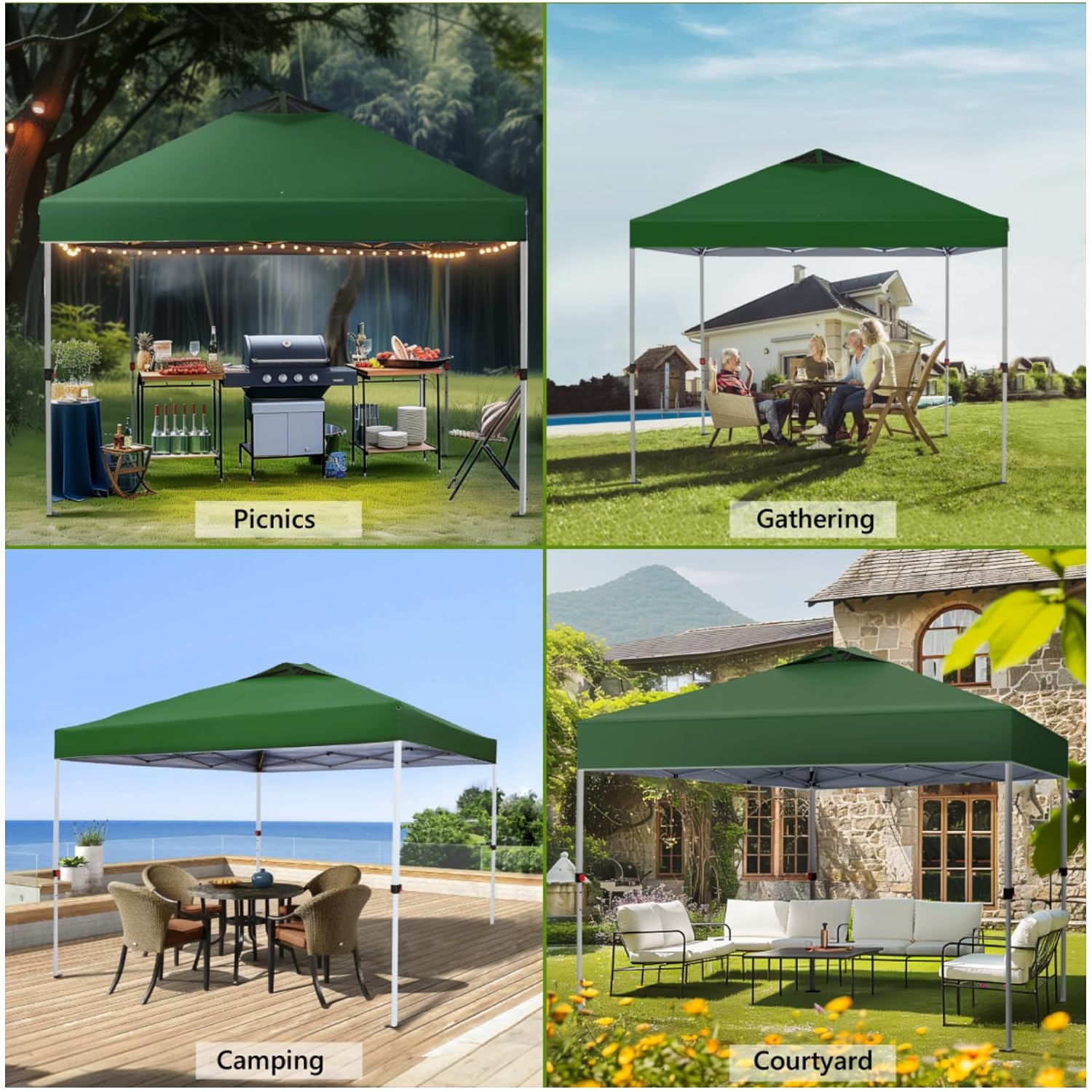 10x10 Pop Up Canopy Tent, Gaze - Gazebo Pop Up avis et prix