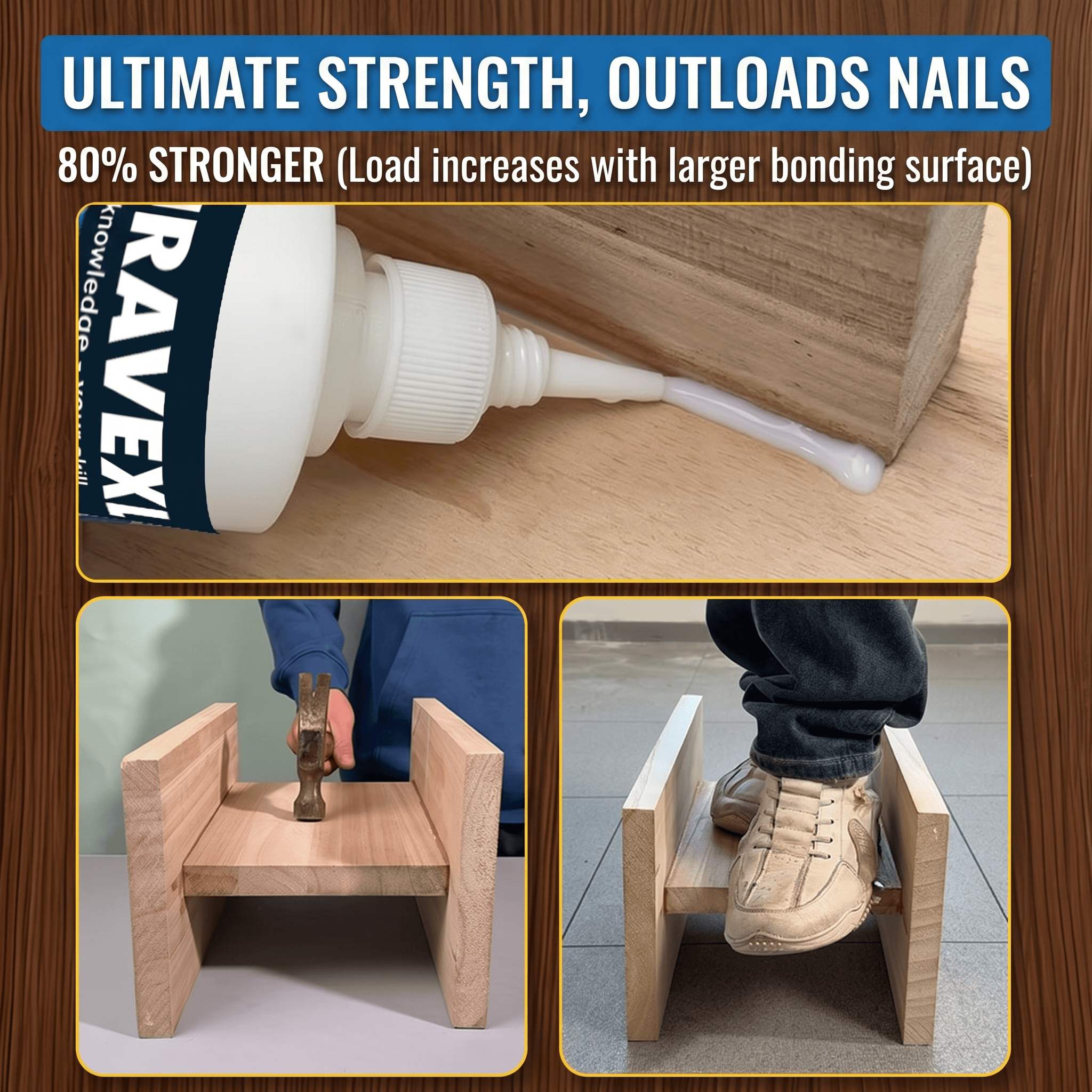 Premium Waterproof Wood Glue F - Outdoor Furniture Diy avis et prix