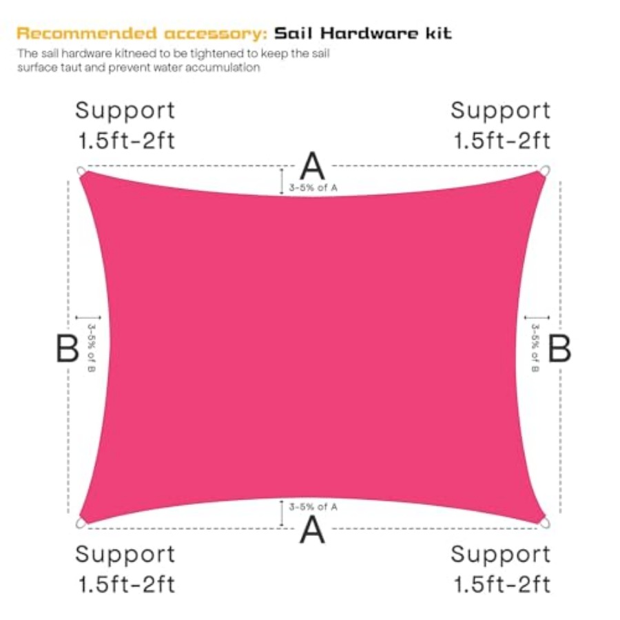 Waterproof Sun Shade Sail, 95% - Sun Sail Shade avis et prix