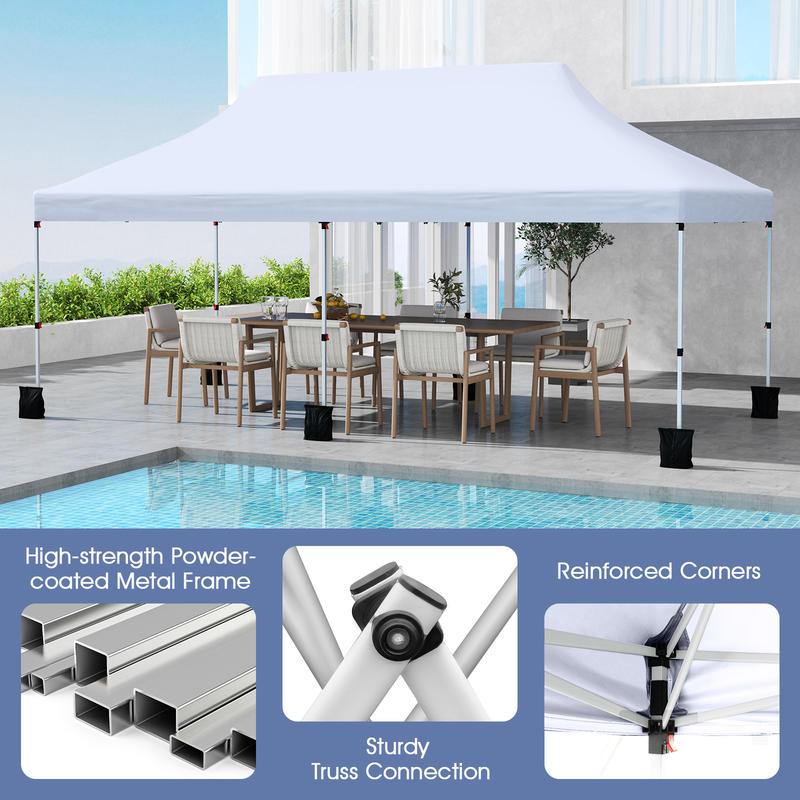 10 X 20 FT Pop up Canopy Tent  - Gazebo Pop Up avis et prix