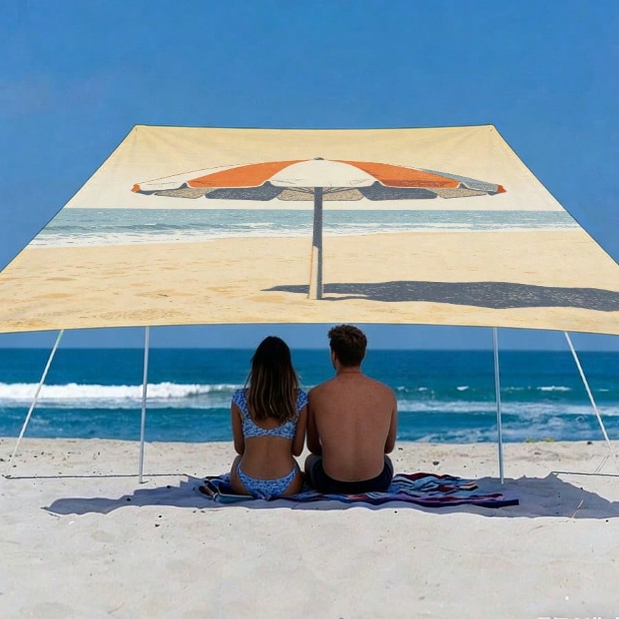 1pc Beach Sunshade Cloth, Outd - Sun Sail Shade avis et prix
