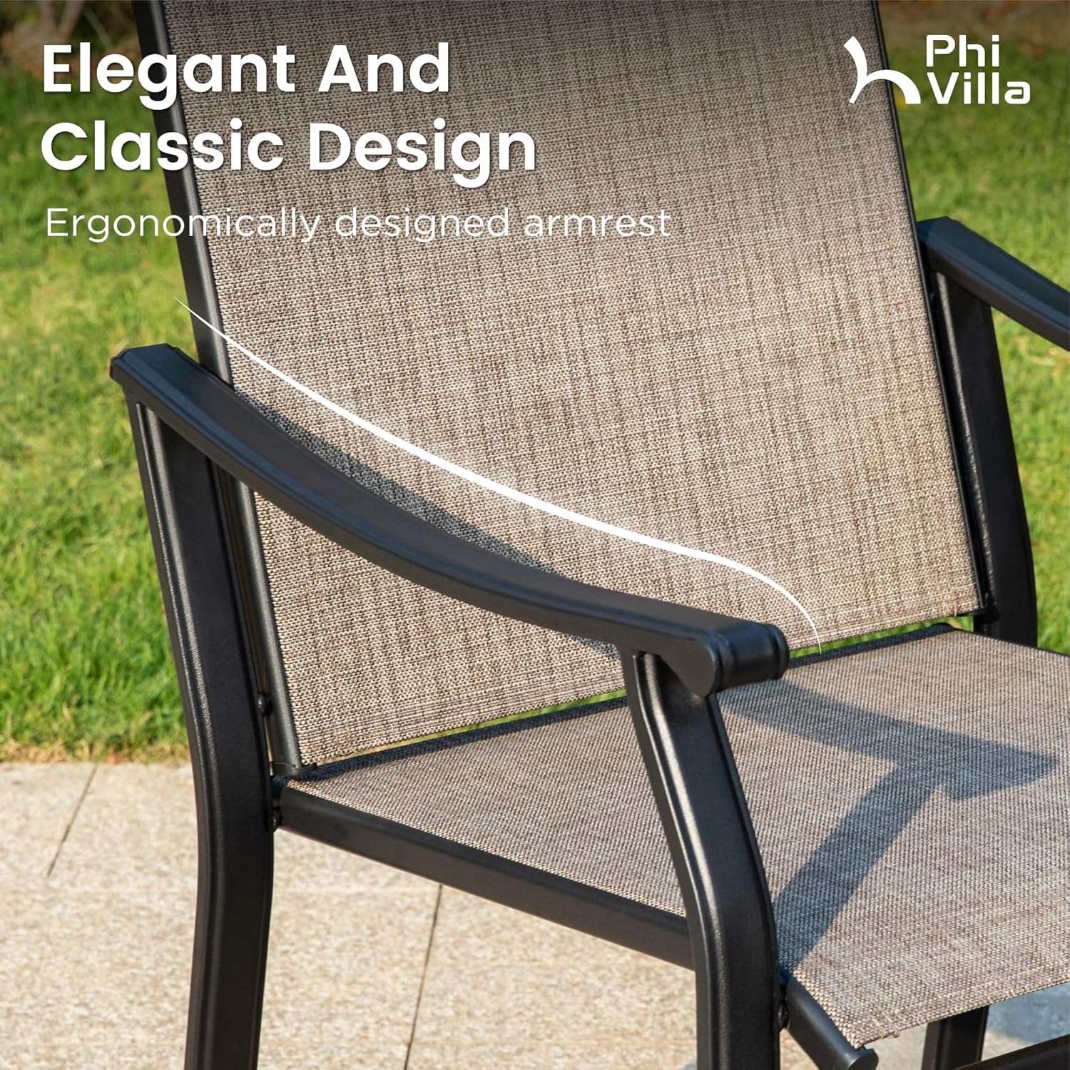 Textilene Metal Outdoor Dining - Outdoor Furniture Quick Dry avis et prix