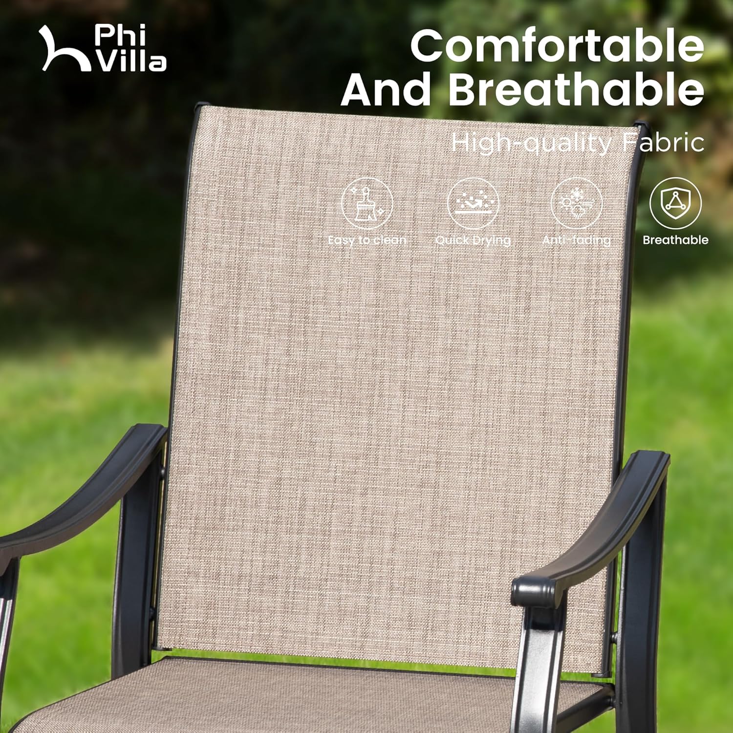 Textilene Metal Outdoor Dining - Outdoor Furniture Quick Dry avis et prix