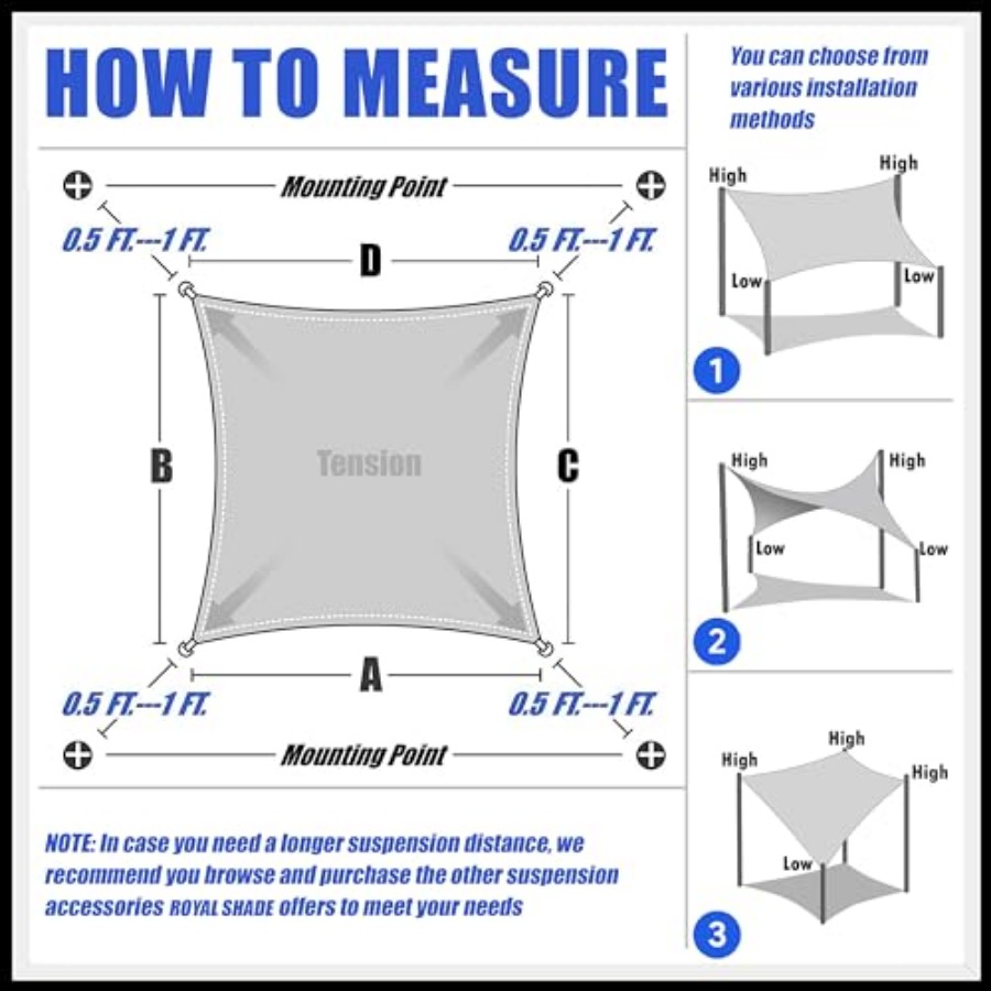 10' x 16' Rectangle Sun Shade  - Sun Sail Shade avis et prix