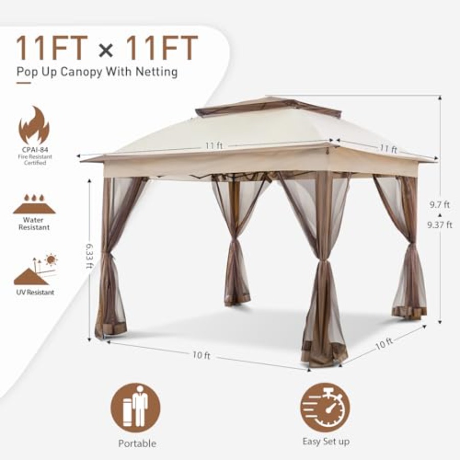 Outdoor pop up gazebo for back - Gazebo Pop Up avis et prix