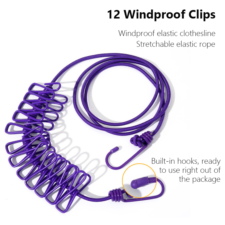 Portable Retractable Clothesli - Outdoor Furniture Rope avis et prix