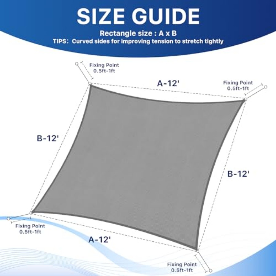 Sun Shade Sail, UV Protection  - Sun Sail Shade avis et prix