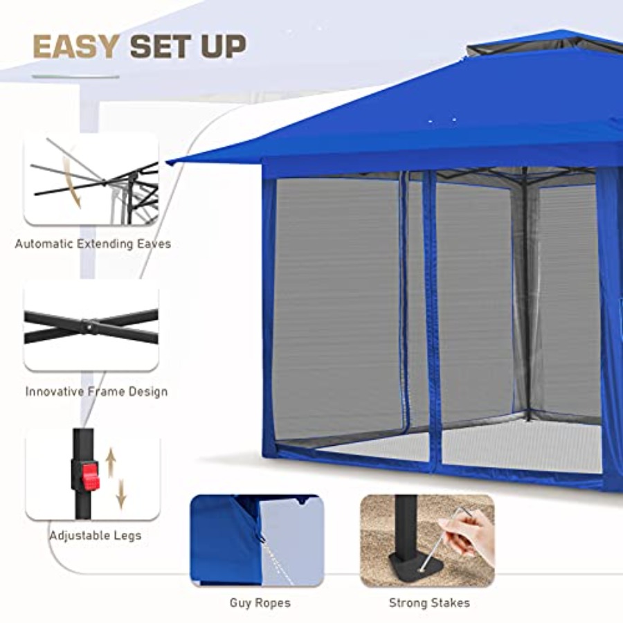 13x13 Pop Up Gazebo for patio  - Gazebo Pop Up avis et prix