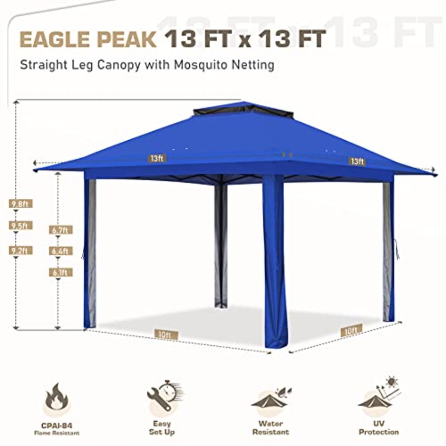 13x13 Pop Up Gazebo for patio  - Gazebo Pop Up avis et prix