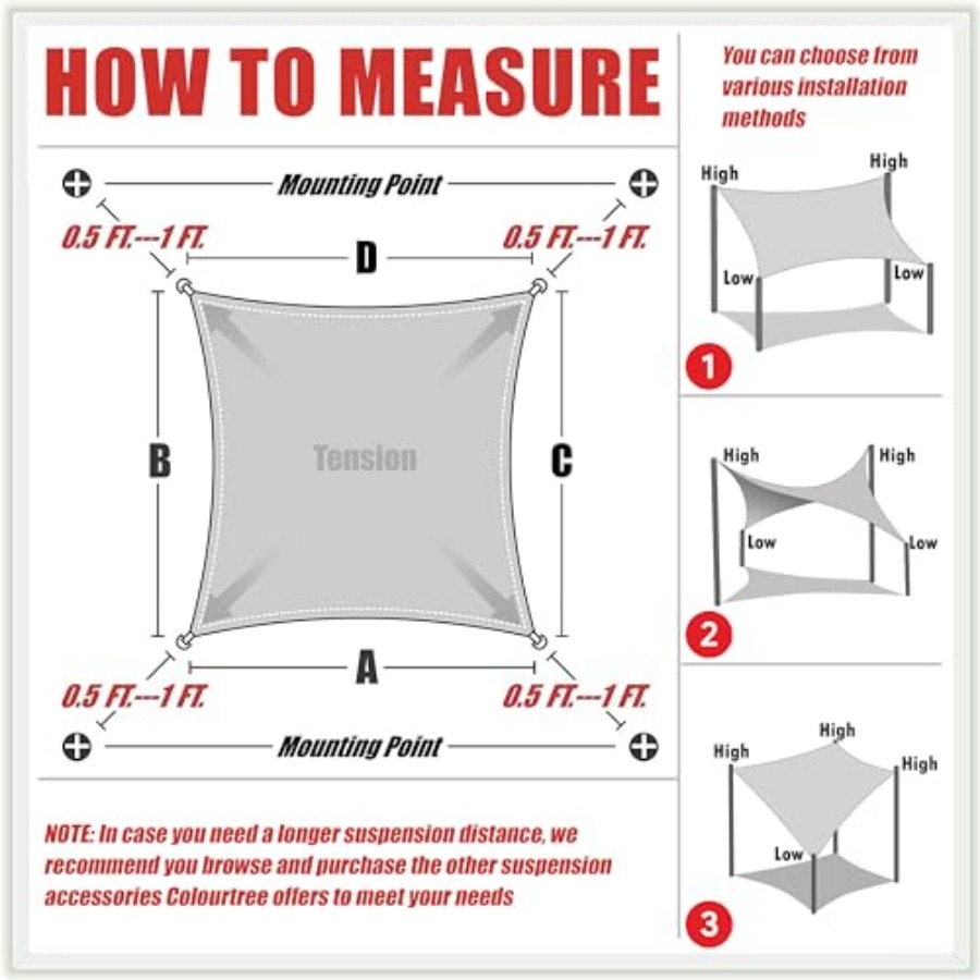 14' x 20' Sun Shade Sail Recta - Sun Sail Shade avis et prix