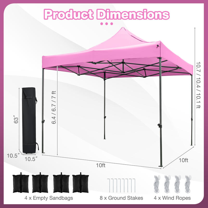 10 x 10 FT Outdoor Pop up Cano - Gazebo Pop Up avis et prix