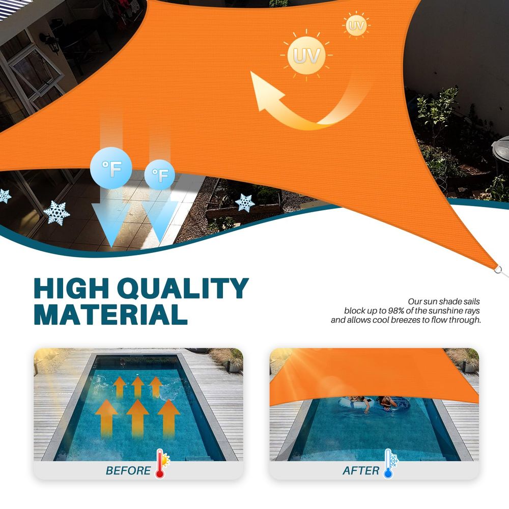 24x24 Sun Shade Sail Outdoor C - Sun Sail Shade avis et prix
