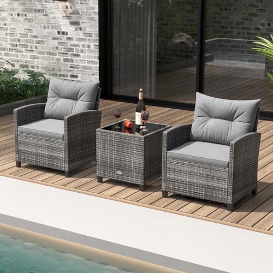 KOTEK 3 Piece Patio Furniture  - Outdoor Furniture In avis et prix