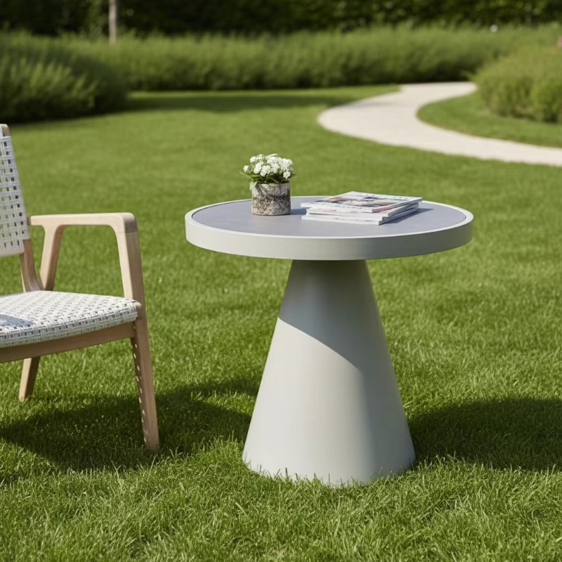 Modern Nordic Round Coffee Tab - Outdoor Furniture Japanese Style avis et prix