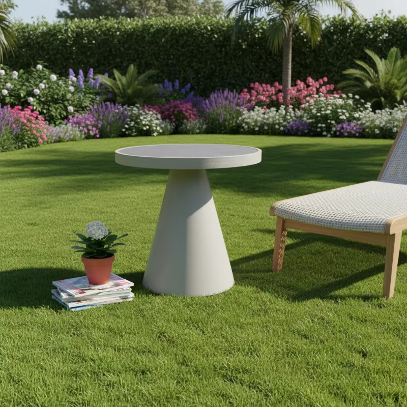Modern Nordic Round Coffee Tab - Outdoor Furniture Japanese Style avis et prix