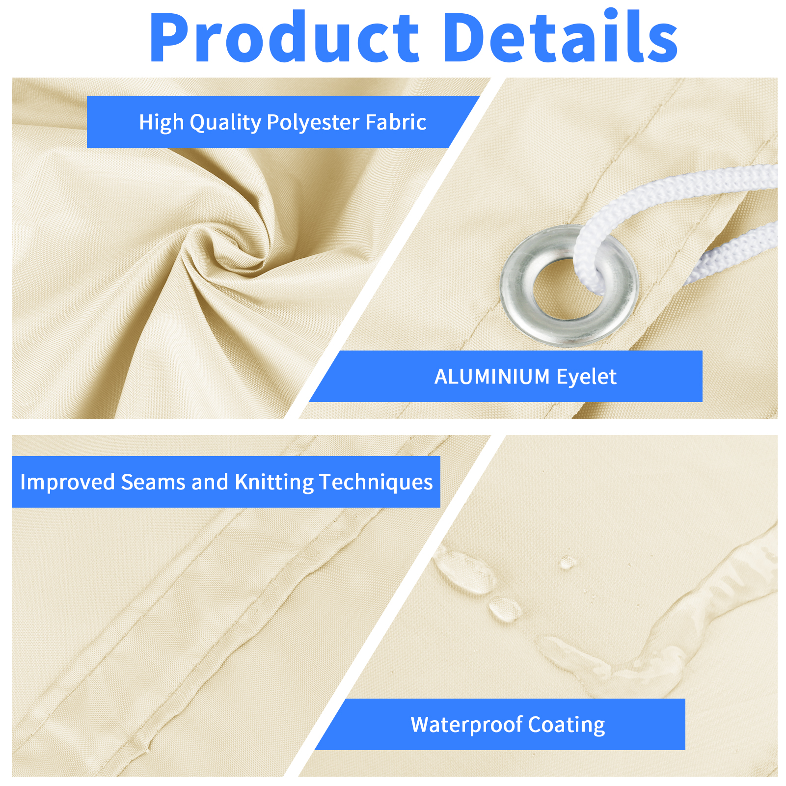 Waterproof Shade Sail with Gro - Sun Sail Shade avis et prix