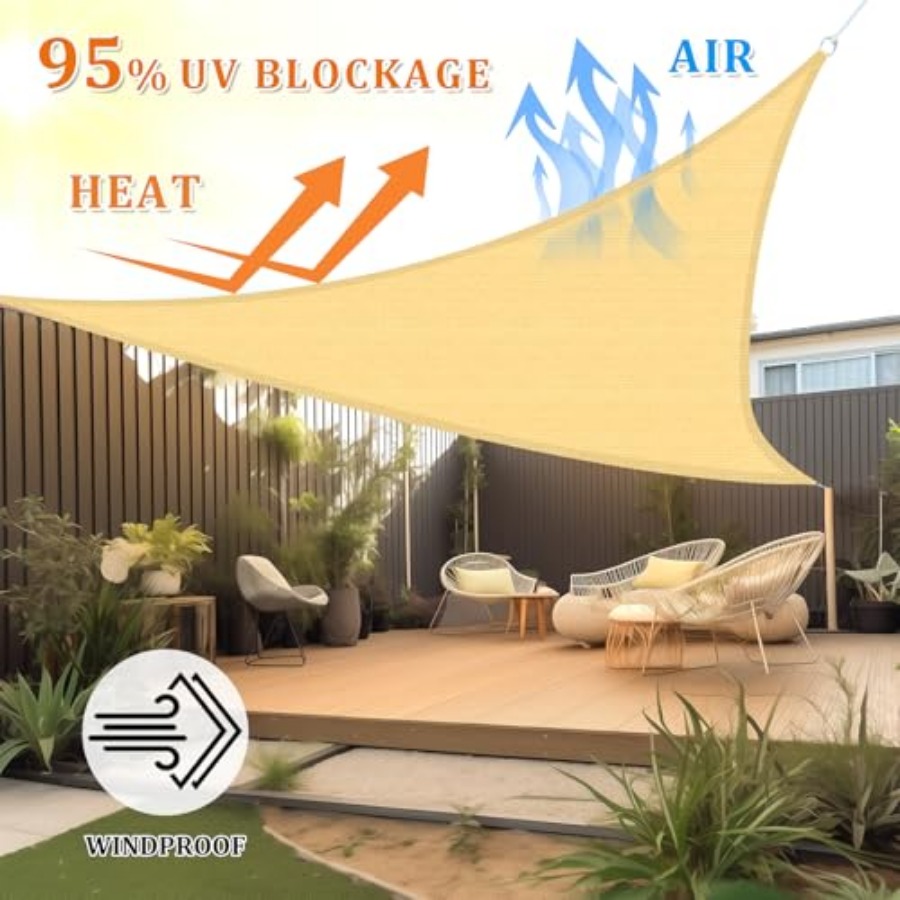 Sun Shade Sail 20'X20'X20' Per - Sun Sail Shade avis et prix