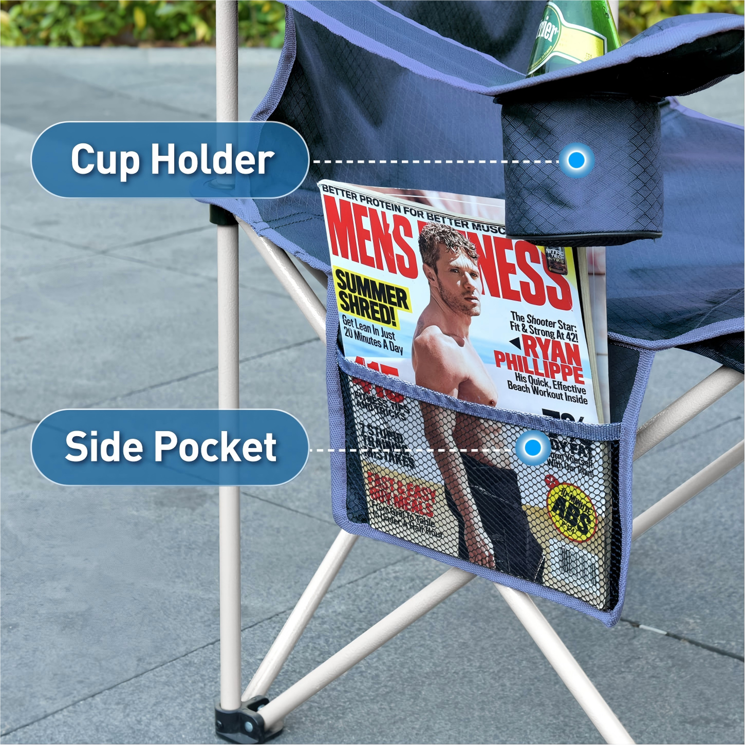 Folding Camping Chair with Sha - Outdoor Furniture Cheap avis et prix