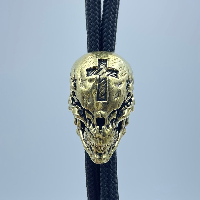 Brass Cross Skull Head Knife B - Outdoor Furniture Diy avis et prix