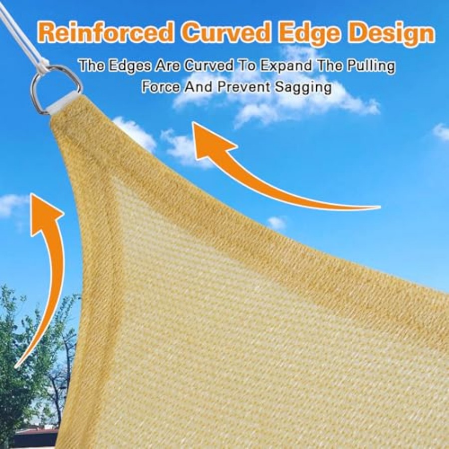Sun Shade Sail, 12'X20' Sand R - Sun Sail Shade avis et prix