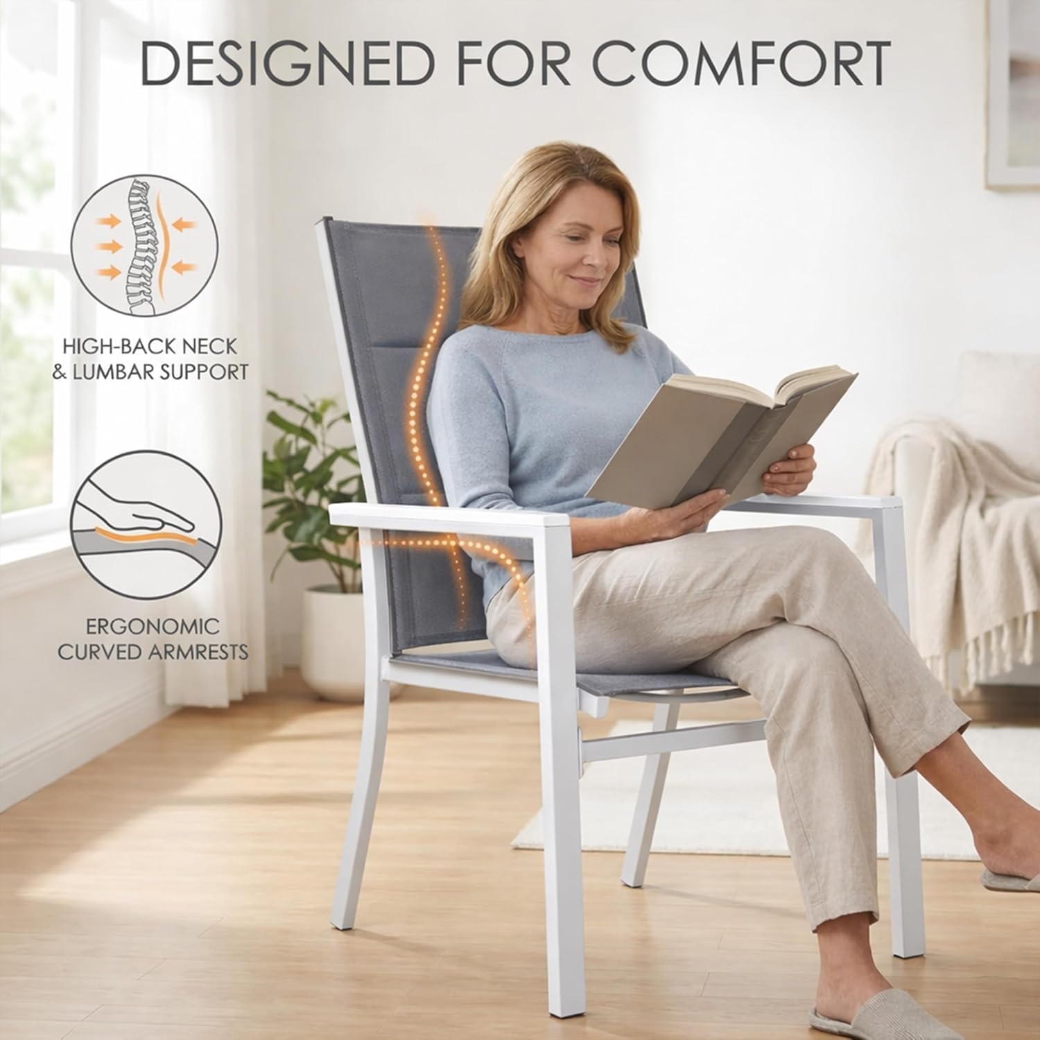 Aluminum Frame Padded Textilen - Outdoor Furniture Quick Dry avis et prix