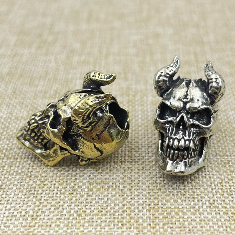 Brass Horned Skull Head Knife  - Outdoor Furniture Diy avis et prix