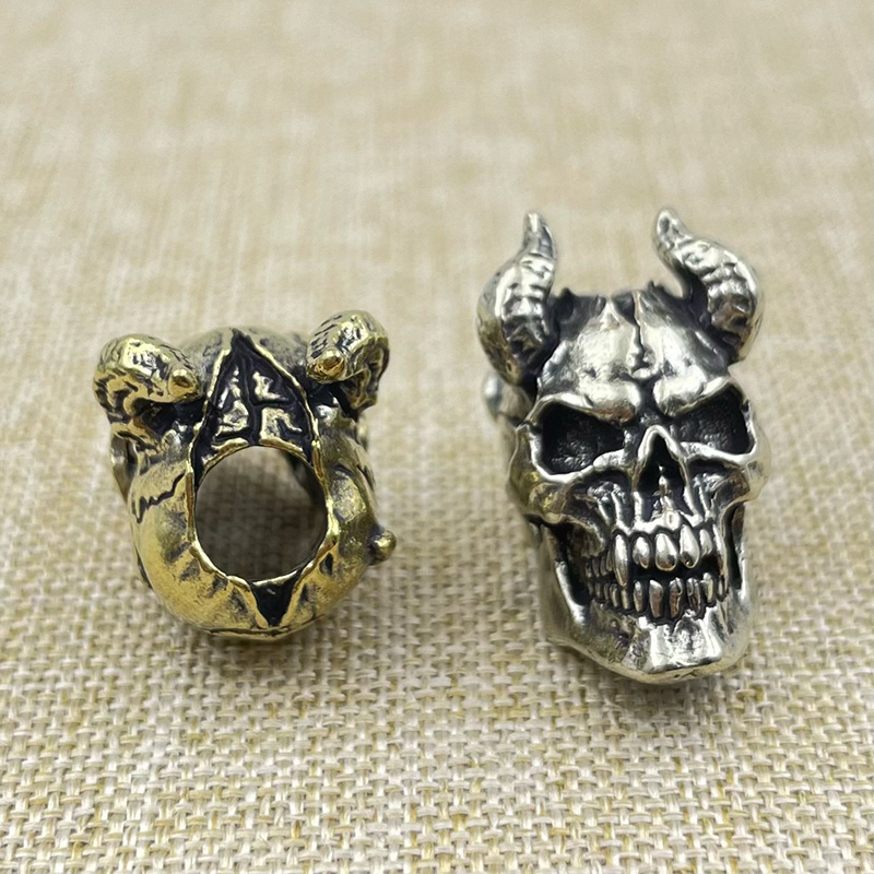Brass Horned Skull Head Knife  - Outdoor Furniture Diy avis et prix
