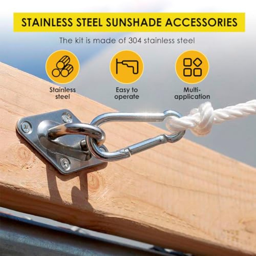 400Pcs Sun Shade Hardware Kit  - Sun Sail Shade avis et prix