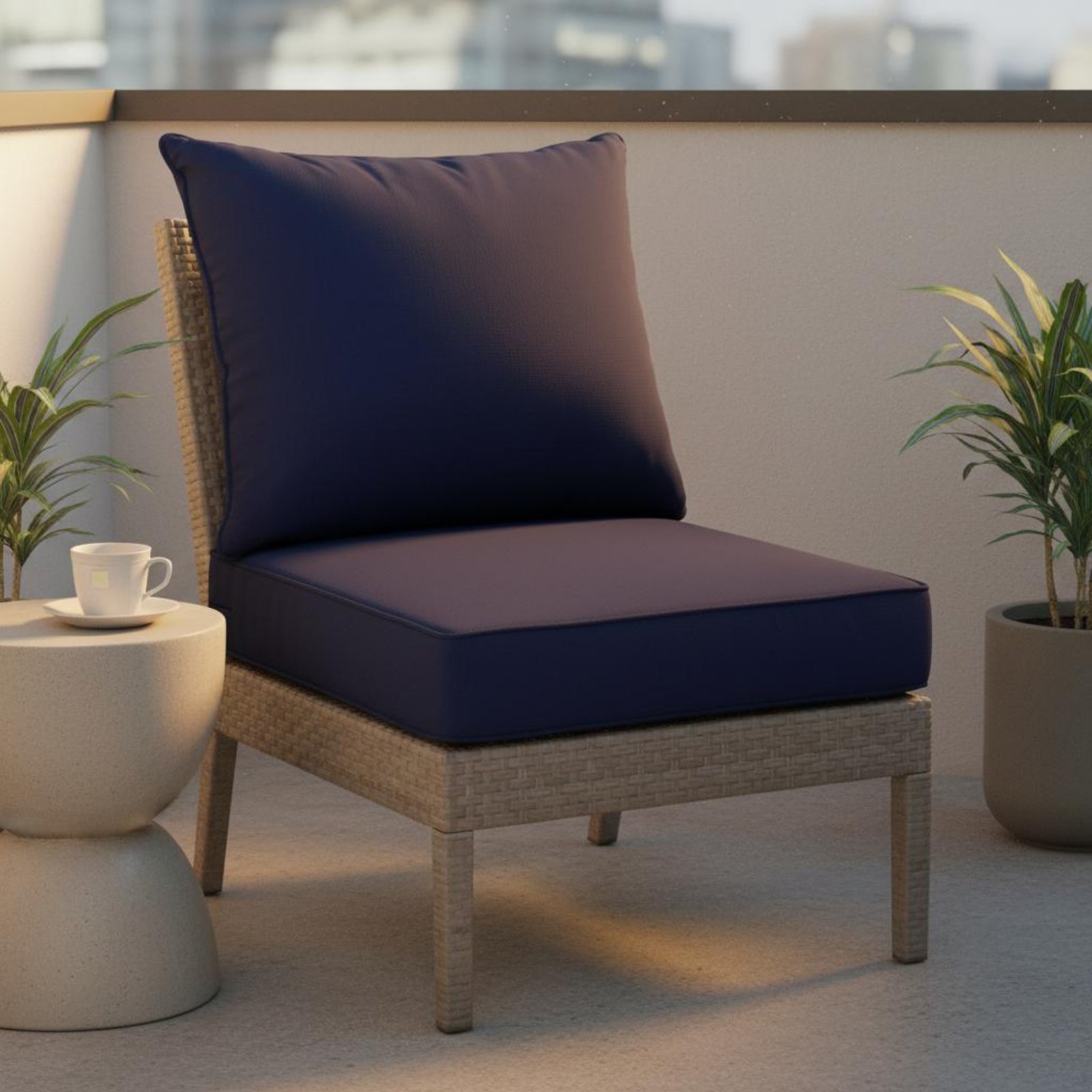 Patio Chair Pad Hidden Closure - Outdoor Furniture In avis et prix