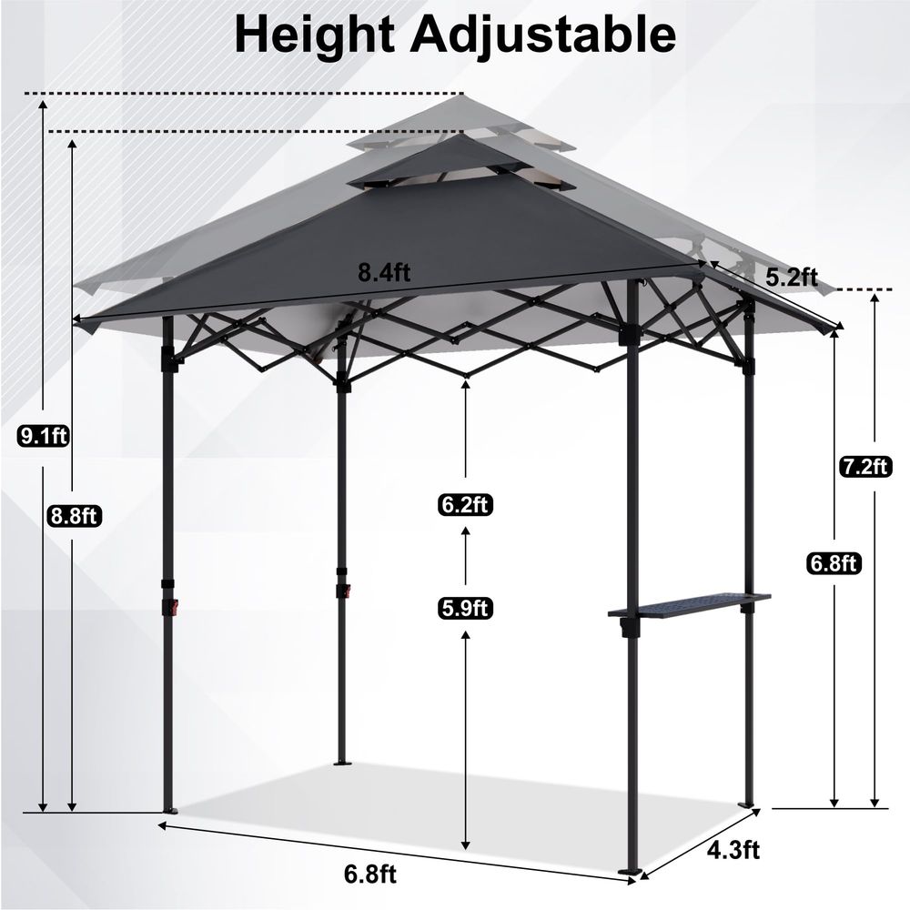 8x5 Pop Up Grill Gazebo Outdoo - Gazebo Pop Up avis et prix