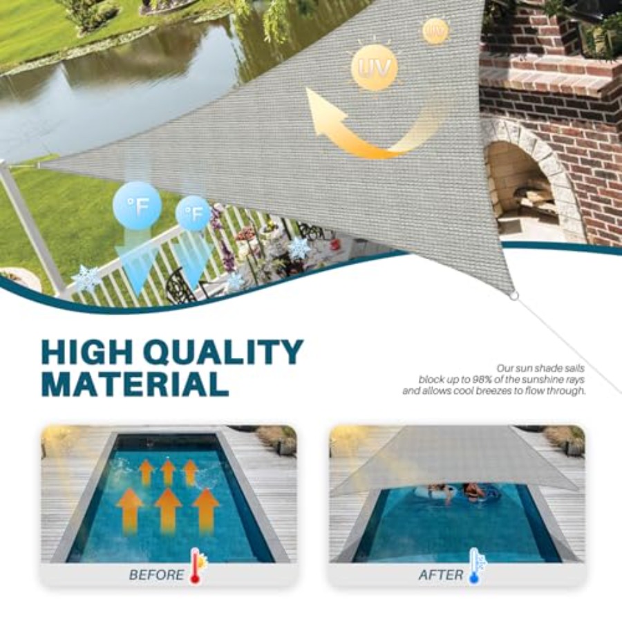 22' x 22' x 22' Sun Shade Sail - Sun Sail Shade avis et prix